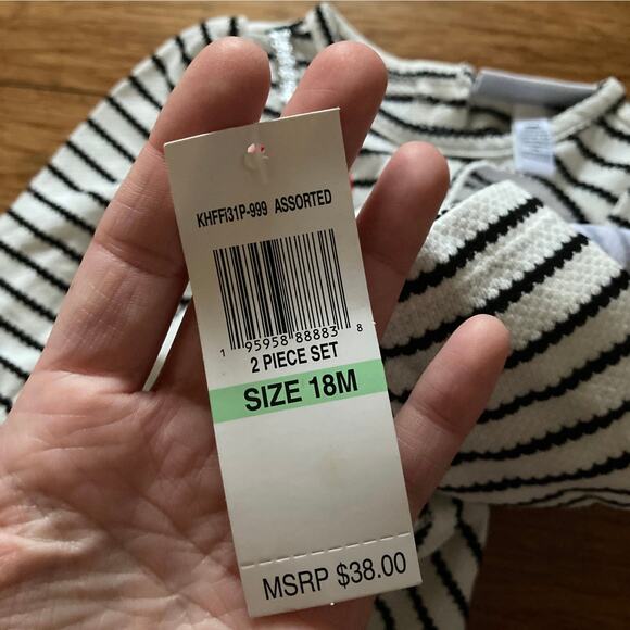 NWT Kids Headquarters Striped Appliqué Dress, Size 18M - Picture 7 of 7